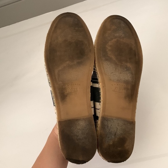 G.H. Bass Canvas Striped Jute Jenna Flats - Picture 7 of 12